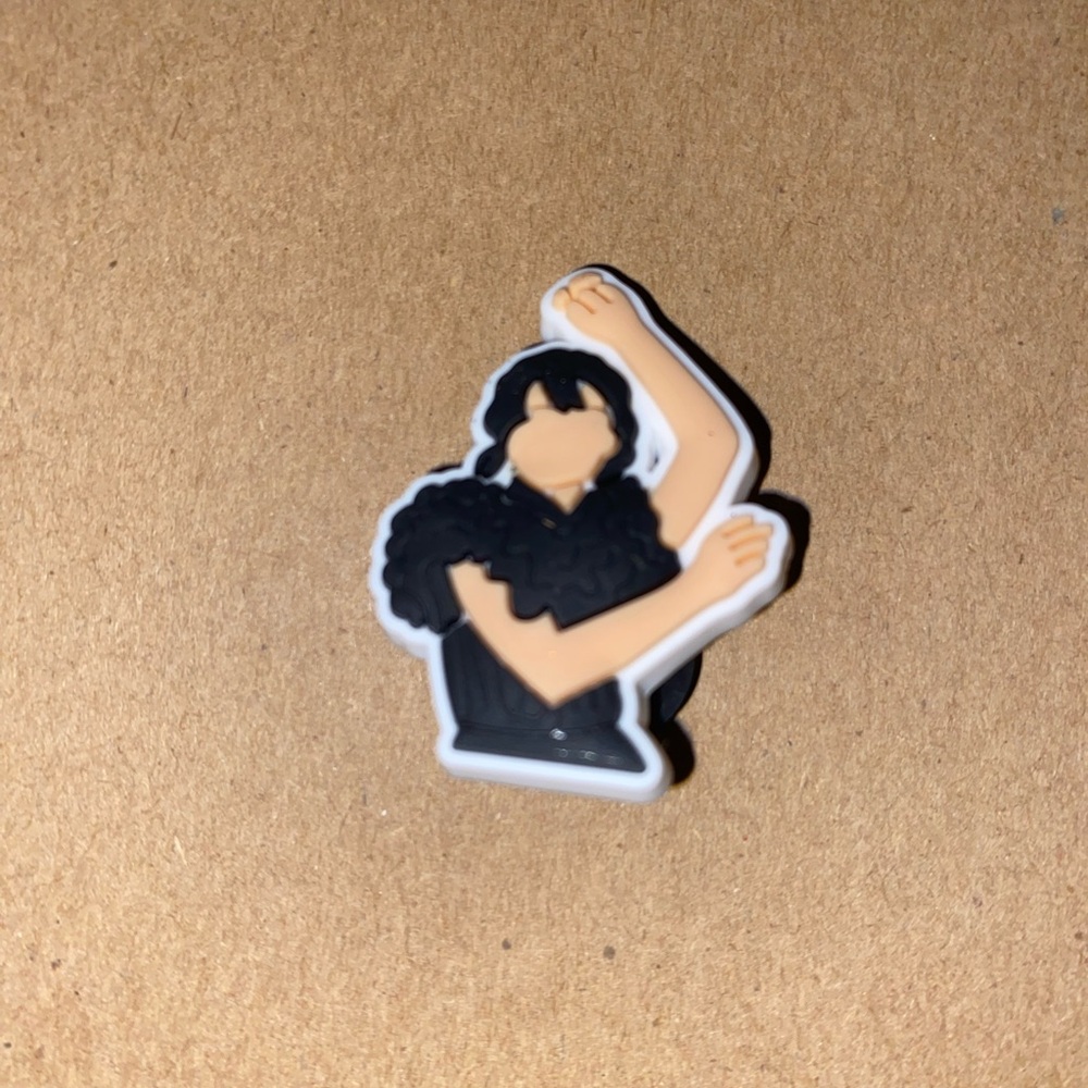 π6/$12π Wednesday Addams Dance Croc Charm